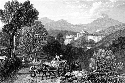 靠近,法国,1838年