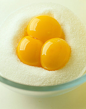蛋,蛋黄,细砂糖