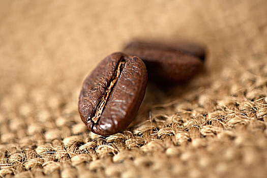 咖啡,咖啡豆,粗麻布,布
