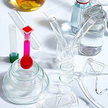 化学品,科学,实验室,试管,长颈瓶,滴管