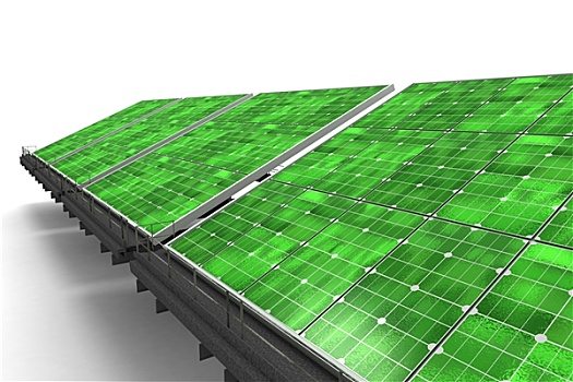 特写,线条,绿色,太阳能电池板