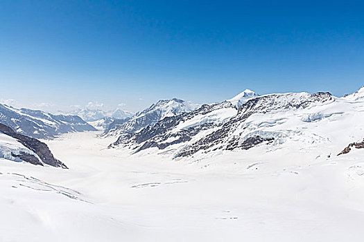 冰河,少女峰,阿尔卑斯山,瑞士
