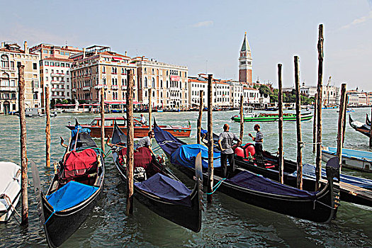 意大利,威尼斯,大运河,小船