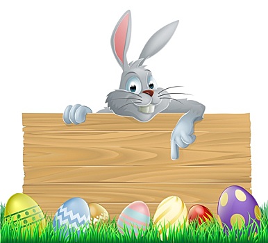 复活节彩蛋,兔子,标识