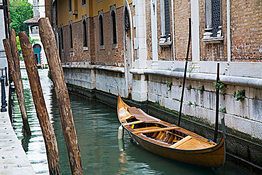 意大利,威尼斯,木质,小船,运河