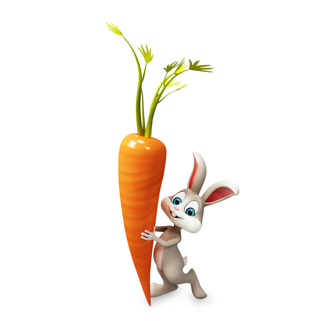兔子抱着胡萝卜壁纸图片