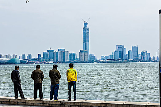 苏州金鸡湖风光