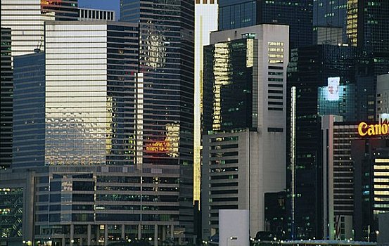 风景,摩天大楼,香港,中国