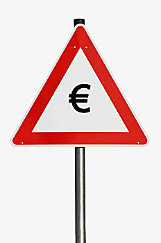危险标志,欧元,合成效果,图像