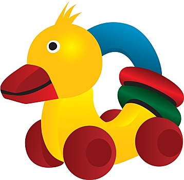 橡皮鸭,轮子,彩色