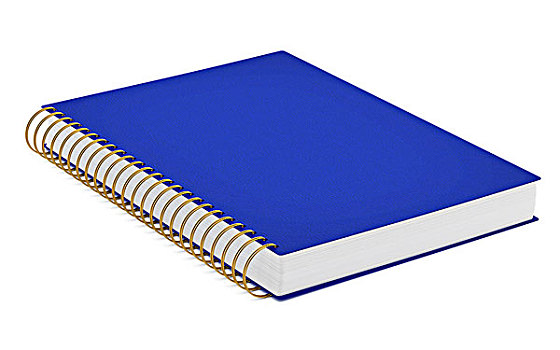 蓝色,笔记本,隔绝,白色背景,背景,插画