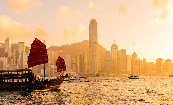 香港,日落