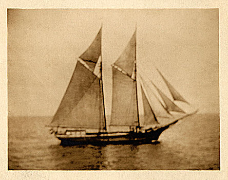 旧式,帆船,海上