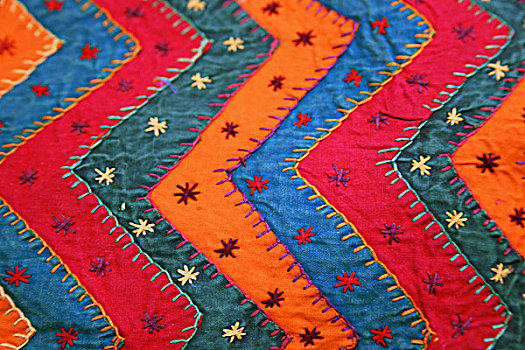 印度,斋浦尔,传统,纺织品