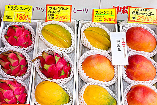 水果,街道,那霸,城市,冲绳岛,日本