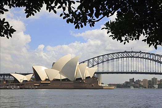 歌剧院,海港大桥,悉尼,新南威尔士,澳大利亚