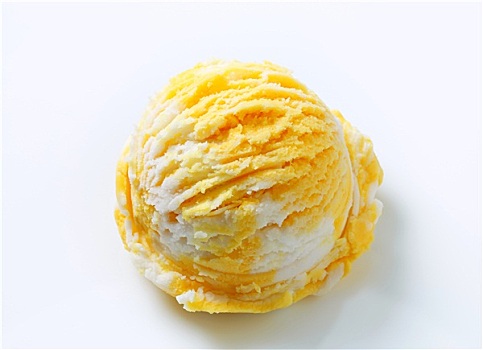 黄色,白色,冰淇淋