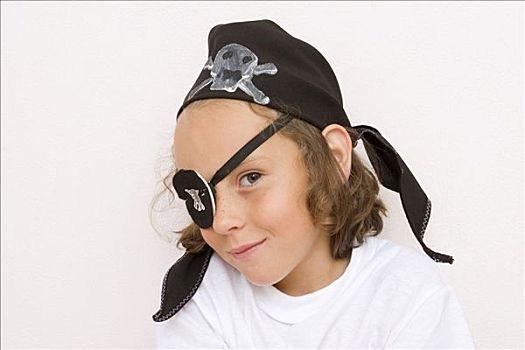女孩,6岁,装扮,海盗