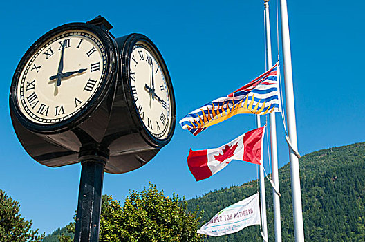 钟表,市区,温泉,不列颠哥伦比亚省,加拿大