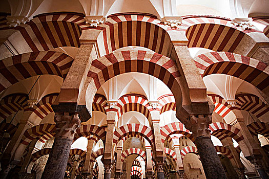 摩尔风格,拱,清真寺,科多巴,大教堂,安达卢西亚,西班牙,欧洲