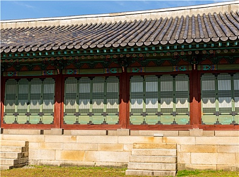 户外,韩国,传统建筑