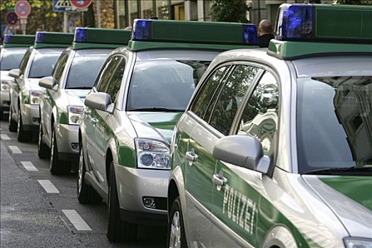 警察,巡逻车,柴油车辆,德国