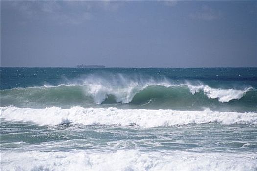 海浪,大西洋,海洋,阿尔加维,葡萄牙