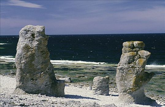 岩石构造,海滩