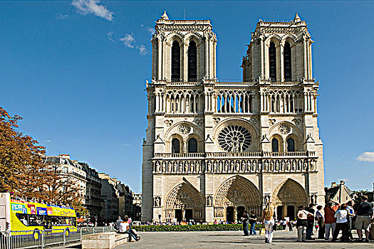 法国,巴黎,圣母大教堂