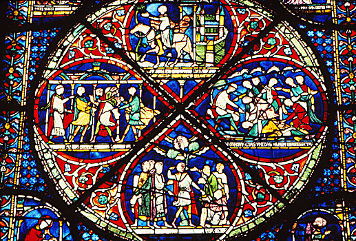 窗户,特写,小教堂,坎特伯雷大教堂,英格兰,英国,20世纪,艺术家