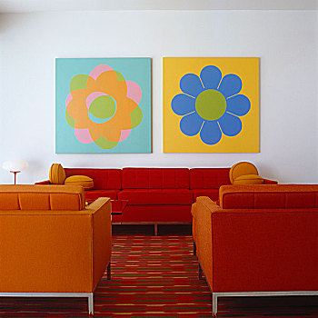 橙色,沙发,椅子,生活方式,区域,设计