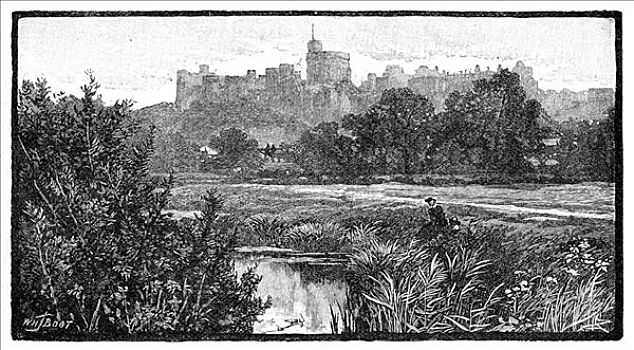 温莎城堡,19世纪,艺术家