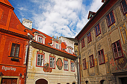 老,建筑,老城,捷克共和国