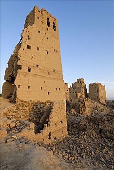 荒芜,老城,也门