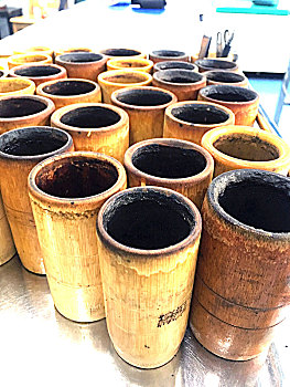 竹质的中医火罐器具