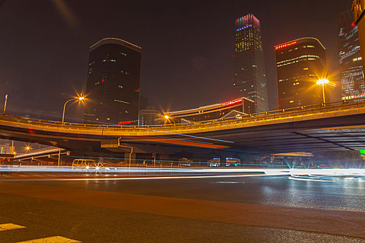 立交桥夜景,城市夜景,北京夜景