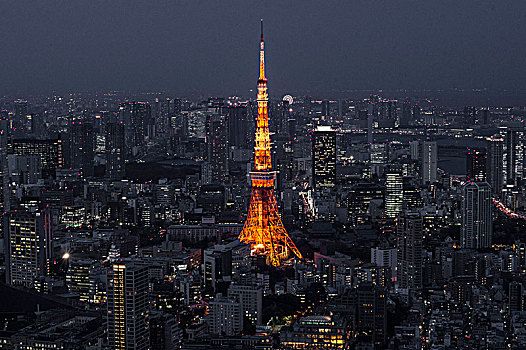 东京塔,夜晚