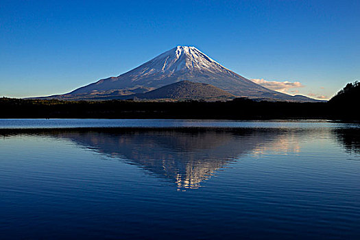 湖,日式拉门,倒立,反射,山,富士山,城镇,山梨县,区域,日本