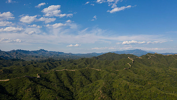 航拍蟠龙山长城