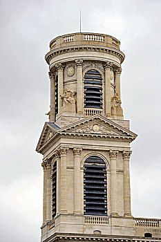 钟楼,天主教,教区,教堂,巴黎,法国,欧洲
