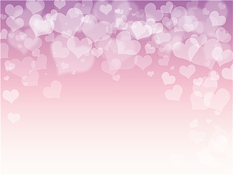 情人节,粉色,心形,紫色,白色背景