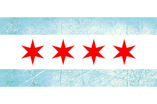 低劣,芝加哥,旗帜
