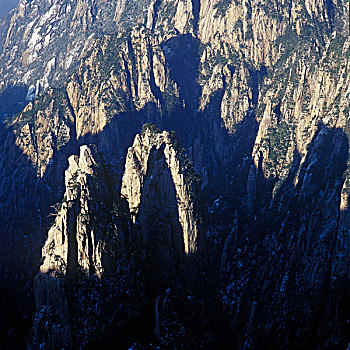 黄山群峰顶山峰