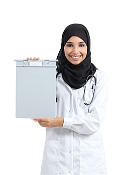 阿拉伯,女人,展示,留白,医疗,历史,文件夹