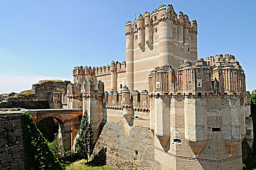 城堡,风格,博物馆,塞戈维亚省,卡斯提尔,西班牙,欧洲
