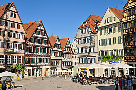 房子,市场,巴登符腾堡,德国,欧洲