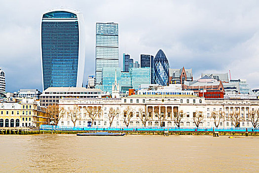 新建筑,伦敦,摩天大楼,金融区,窗户