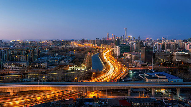 北京城市夜景