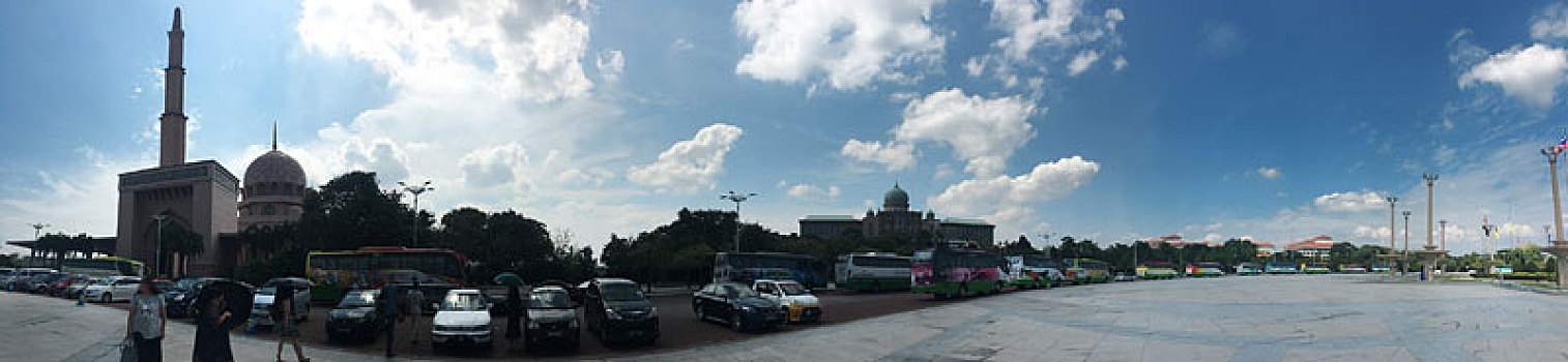 马来西亚布城独立广场全景