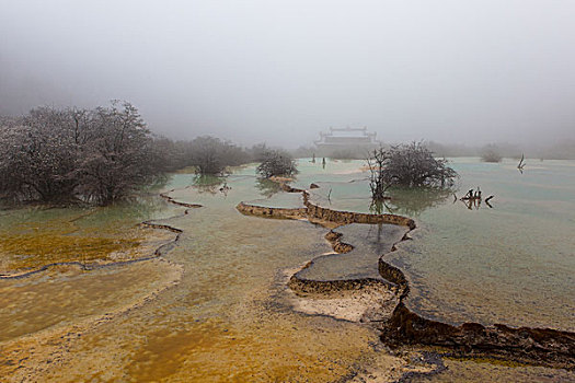 川西黄龙雪景